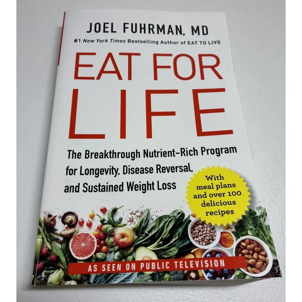 Eat for Life‎ by Joel Fuhrman MD Paperback Nutrition Weight Loss Illustrated